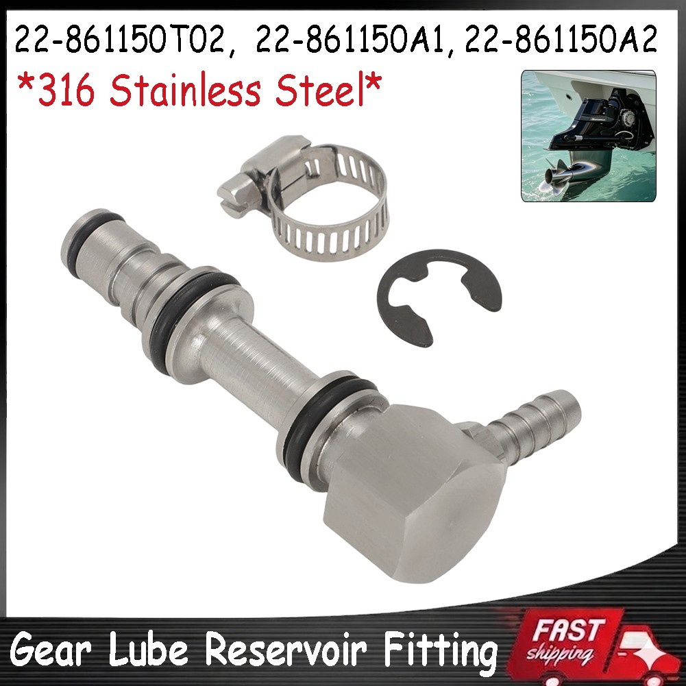 316 Stainless Steel Gear Lube Oil Reservoir Fitting for MerCruiser 22-861150T02 316 Stainless Steel Gear Lube Oil Reservoir Fitting for MerCruiser 22-861150T02