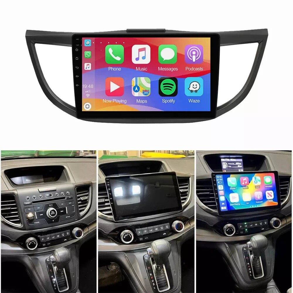 Radio Carplay For 2012-2016 Honda CR-V EQ Cam 4+64G 10in Backup Camera w/Cam