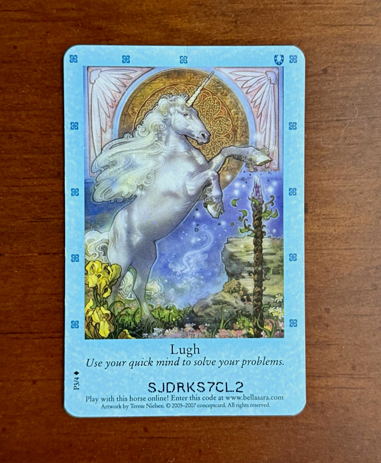 Bella Sara Northern Lights P3/4 Lugh Promo Card MP Condition Bella Sara Northern Lights P3/4 Lugh Promo Card MP Condition
