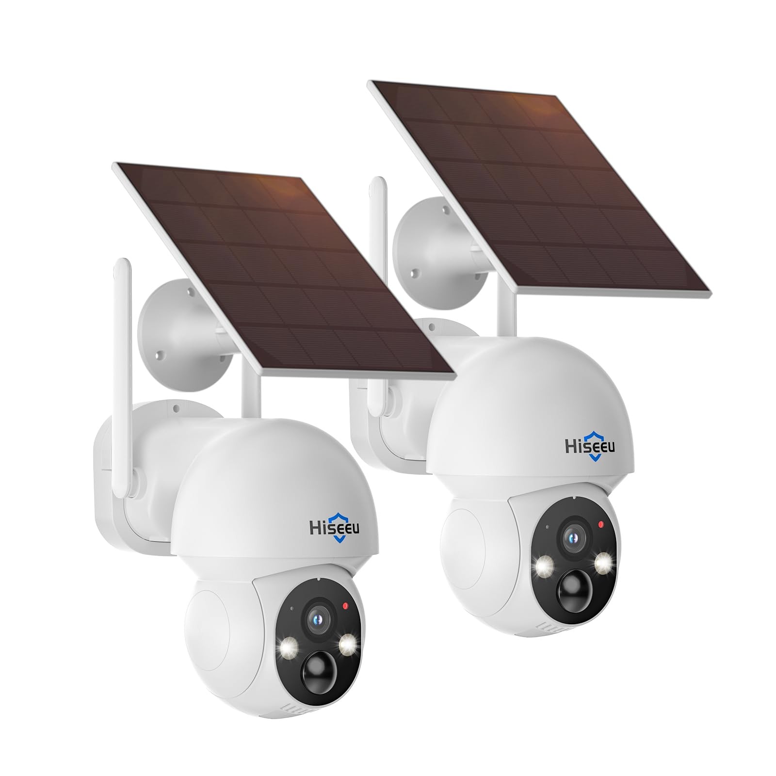 Hiseeu Solar Security Camera 2 Pcs 4MP Wireless WiFi Camera Outdoor 2.4G WiFi Hiseeu Solar Security Camera 2 Pcs 4MP Wireless WiFi Camera Outdoor 2.4G WiFi
