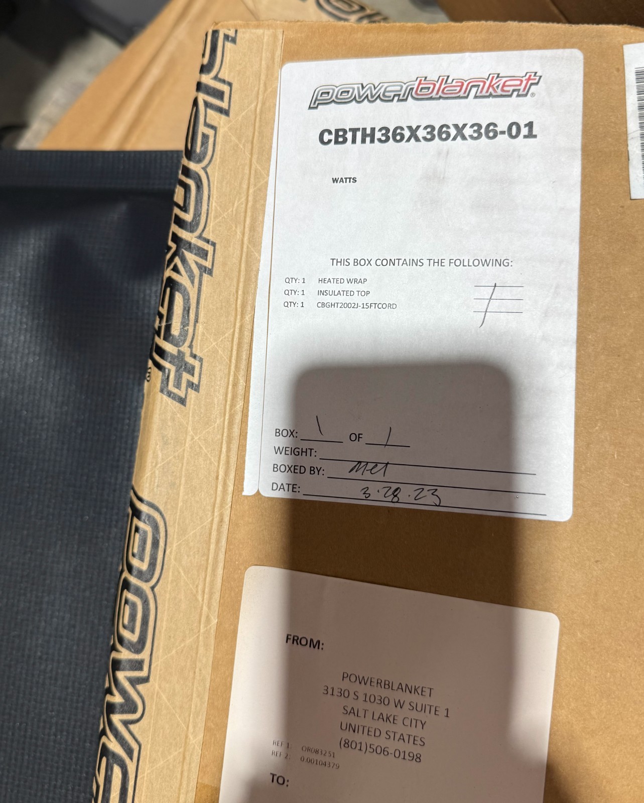 CBTH36X36X36-01 PowerBlanket CBGHT2002J 15ftcord 36x36x36 STEEL TOTE HEATER CBTH36X36X36-01 PowerBlanket CBGHT2002J 15ftcord 36x36x36 STEEL TOTE HEATER