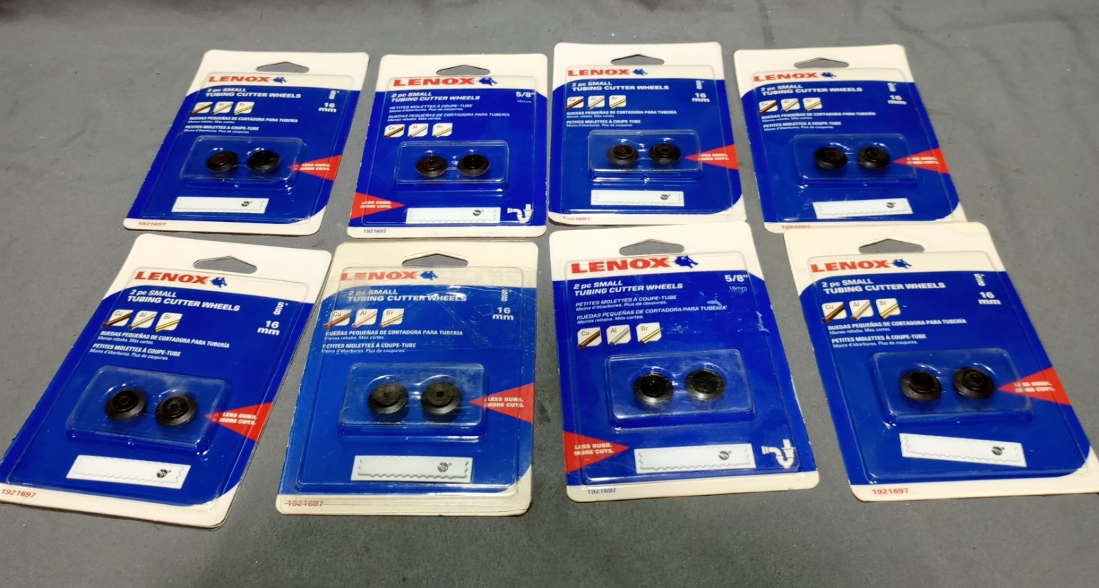 Lot Of 8 Lenox Tubing Cutter Wheels 5/8