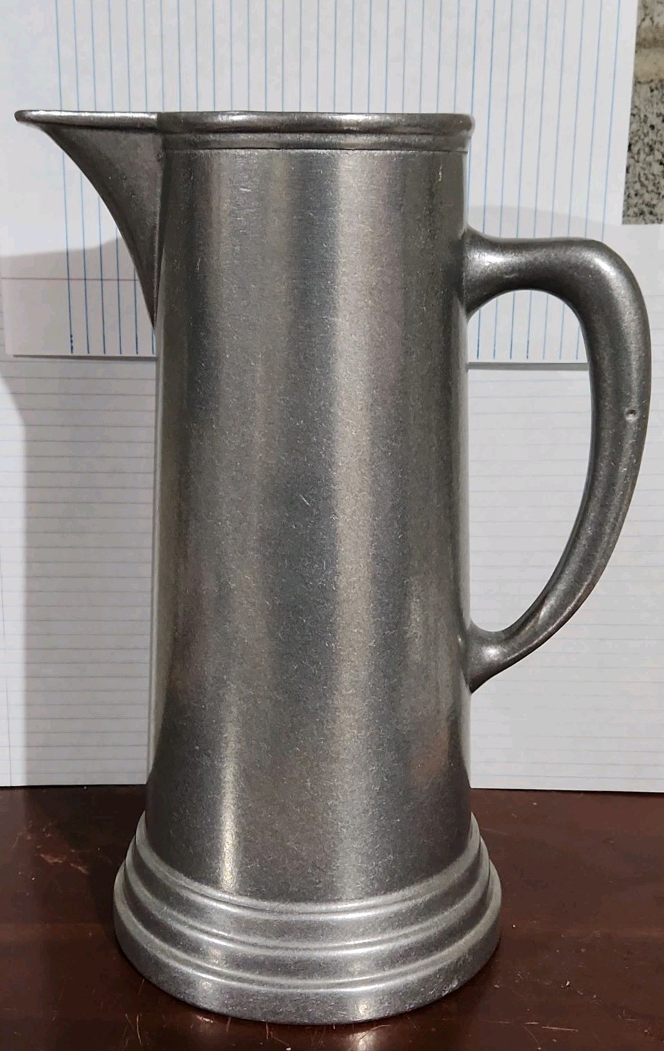 Vintage Wilton Armetale Pewter RWP Tall Pitcher with Ice Guard Made in USA 12\ Vintage Wilton Armetale Pewter RWP Tall Pitcher with Ice Guard Made in USA 12\