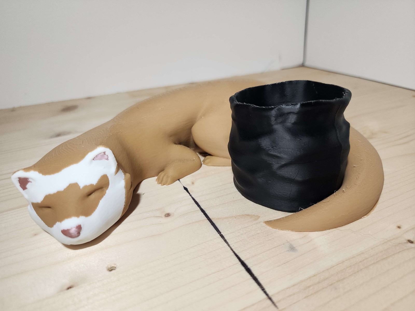 Ferret Sleeping Bag, Cute, Desk, Storage
