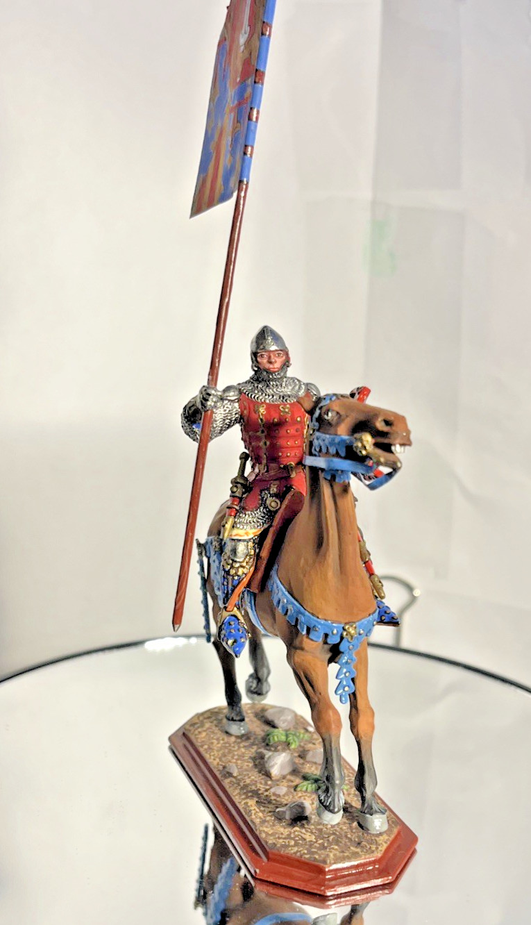 AeroArt St Petersburg 337 Medieval English Knight Mounted Standard Bearer Niena