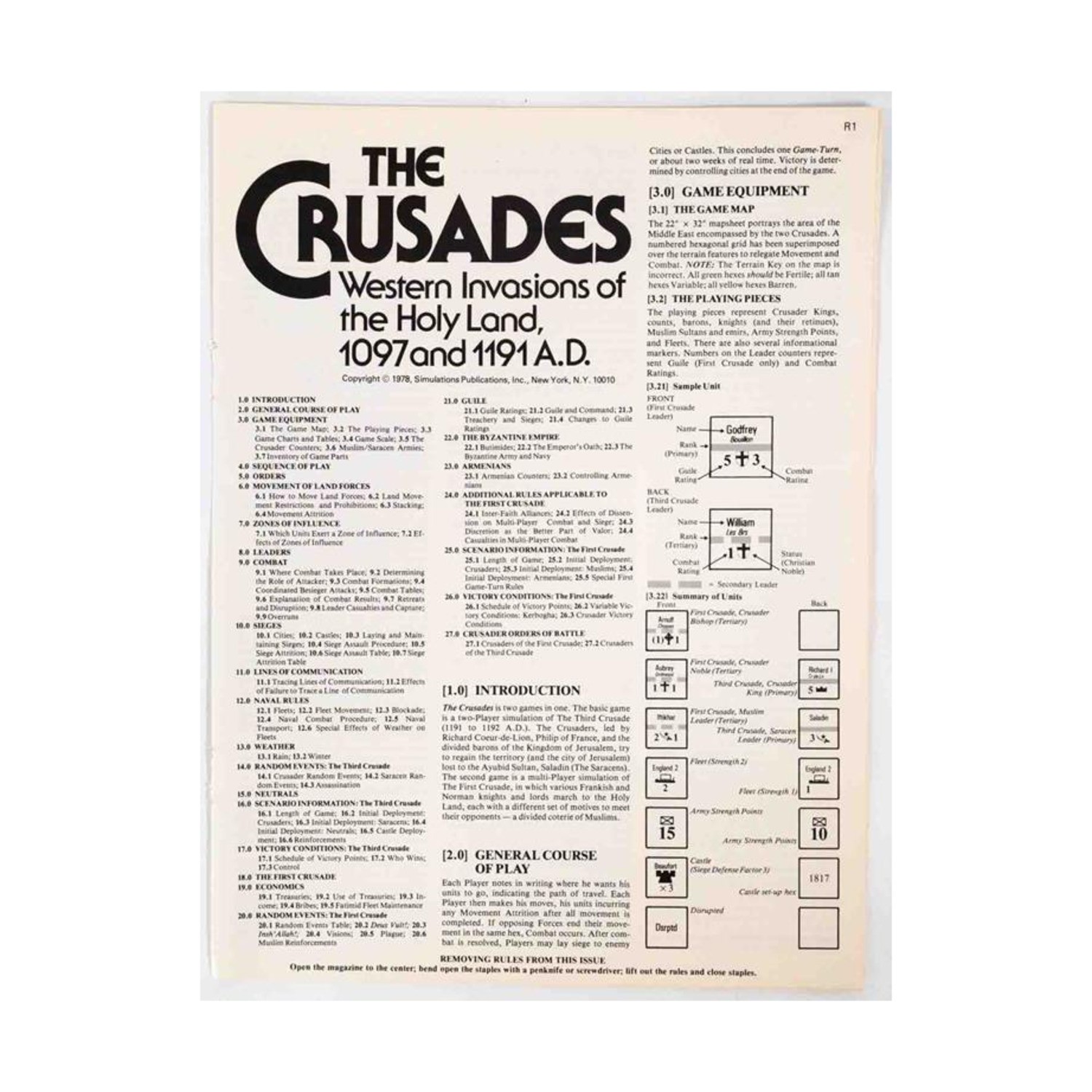 SPI Wargame Crusades Bag VG+ SPI Wargame Crusades Bag VG+
