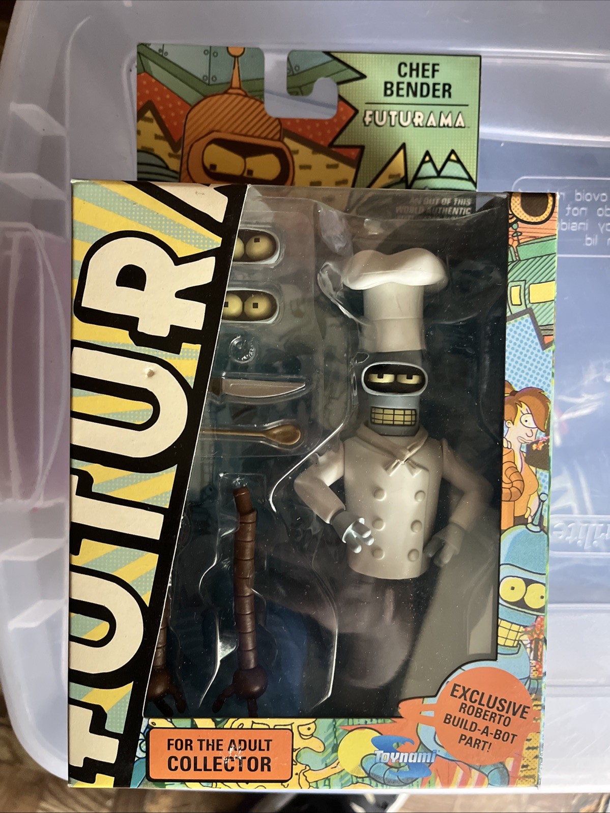 2009 Toynami Futurama Chef Bender Action Figure Roberto BAF OOP New & Sealed 2009 Toynami Futurama Chef Bender Action Figure Roberto BAF OOP New & Sealed