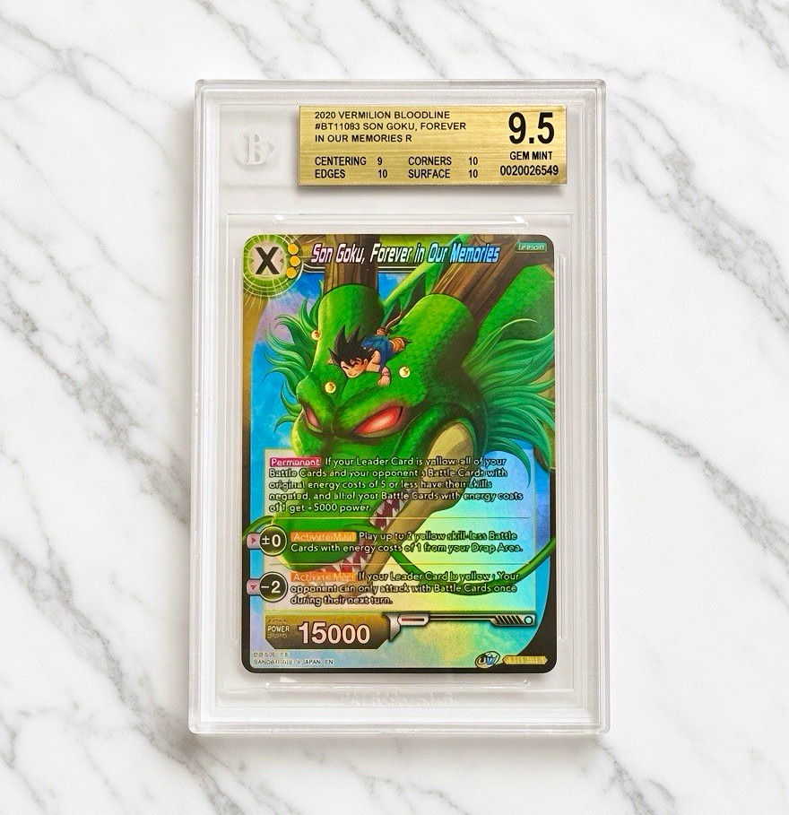 Dragon Ball Son Goku Forever In Our Memories 1ST EDITION FOIL BGS 9.5 Dragon Ball Son Goku Forever In Our Memories 1ST EDITION FOIL BGS 9.5