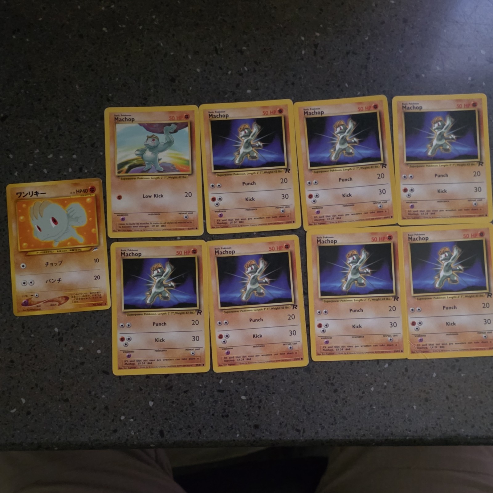 Wizards of the Coast Pokemon TCG 9-Card Machop Team Rocket/Base Set 59/82(P15) Wizards of the Coast Pokemon TCG 9-Card Machop Team Rocket/Base Set 59/82(P15)