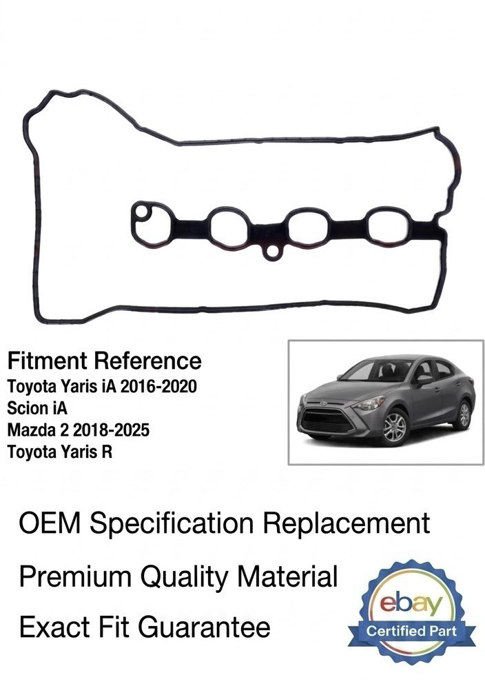Engine Valve Cover Gasket 11213-WB001 2016-2020 Toyota Yaris ia Scion iA 1.5L Engine Valve Cover Gasket 11213-WB001 2016-2020 Toyota Yaris ia Scion iA 1.5L