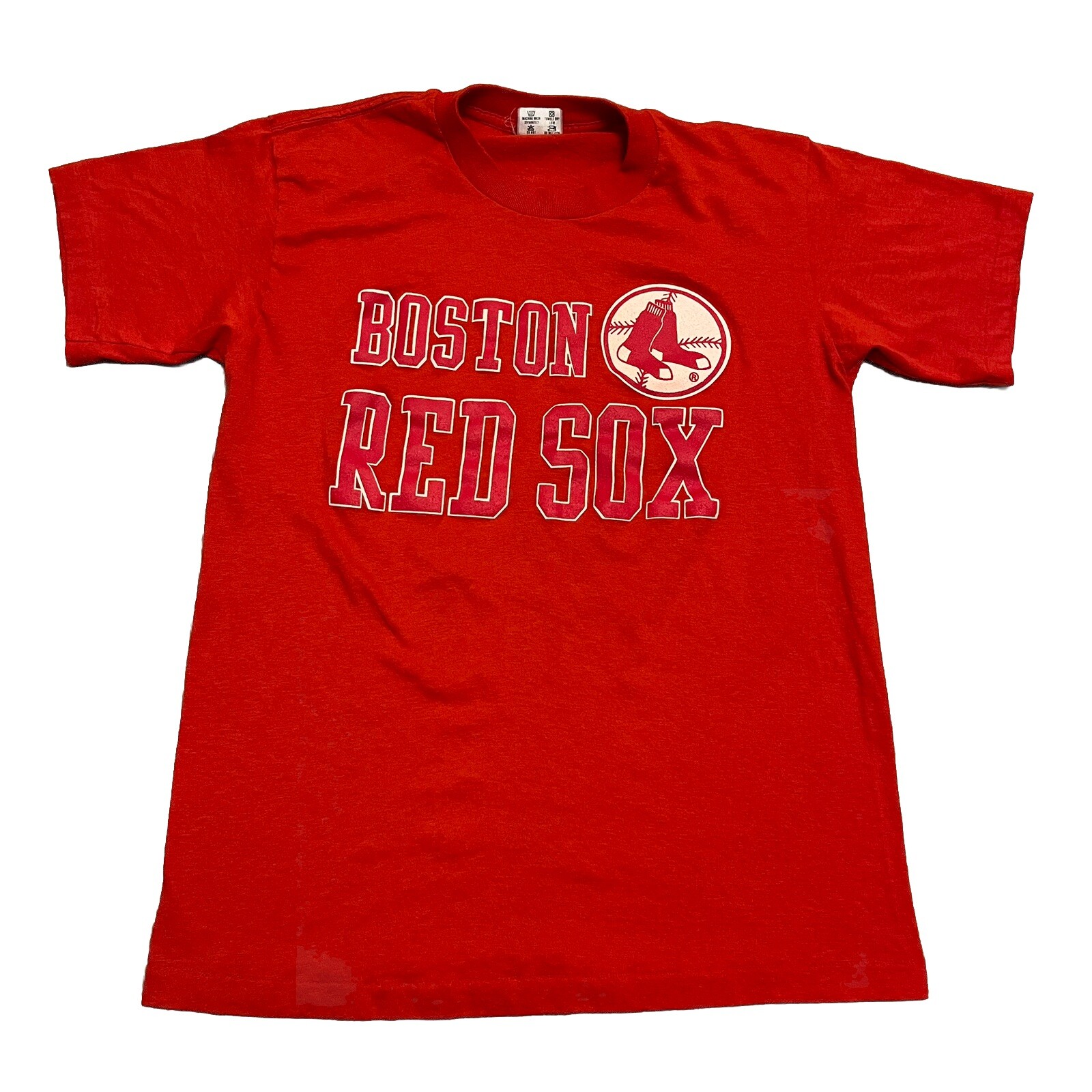 Vintage 80s Boston Red Sox MLB T-Shirt Red Fits Size Small Baseball