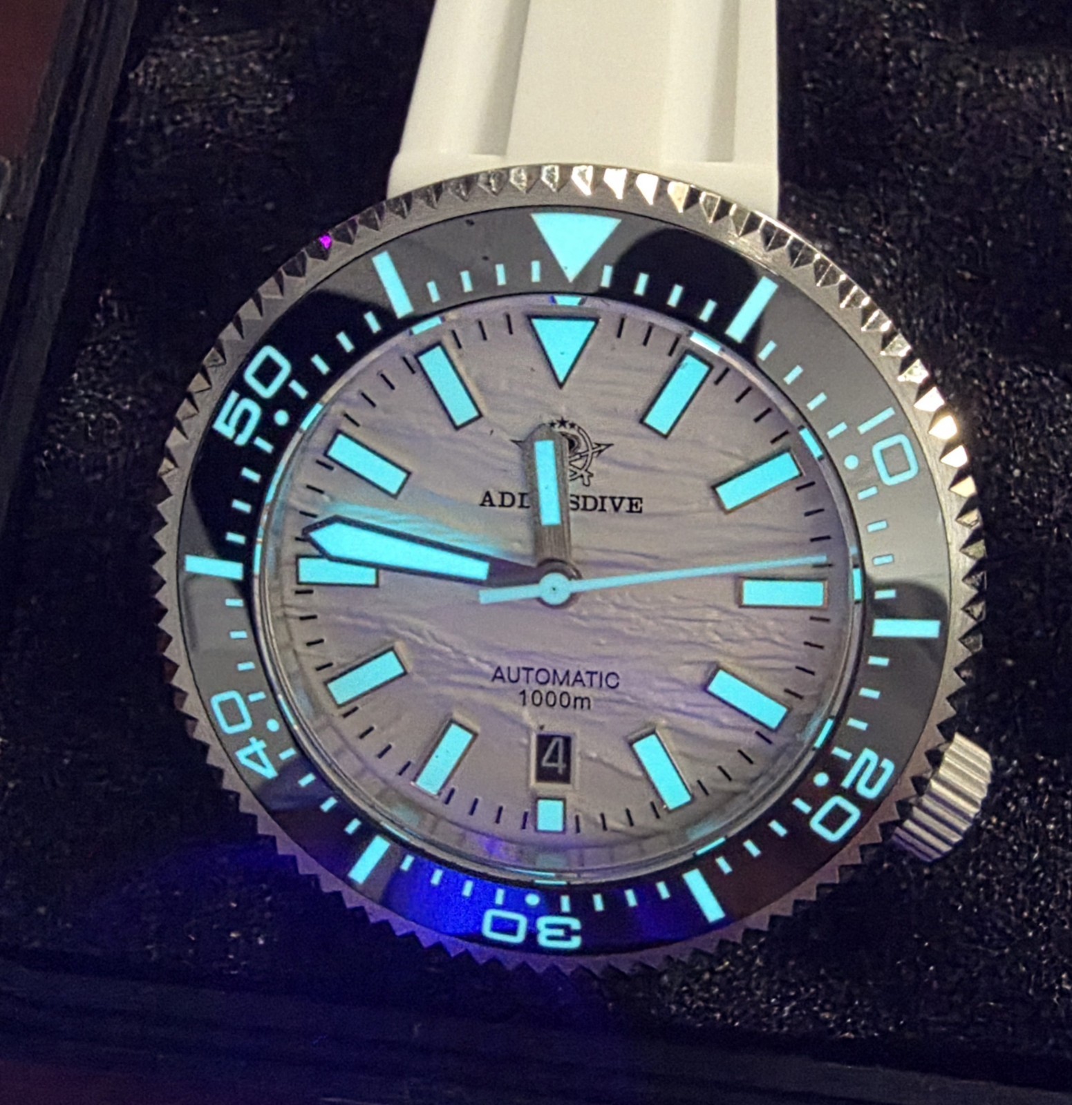 The Addiesdive White AD2069 46mm Automatic Dive Watch 1000m Seiko NH-35 The Addiesdive White AD2069 46mm Automatic Dive Watch 1000m Seiko NH-35