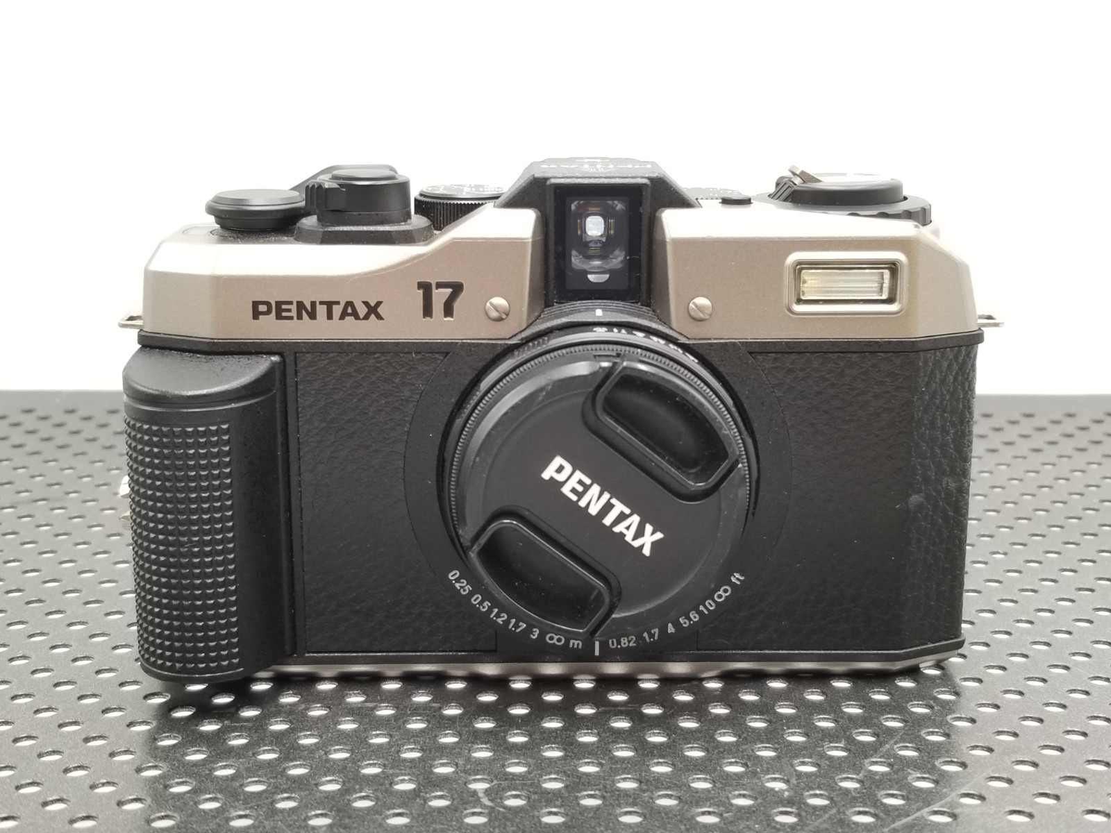 Pentax 17 Dark Silver Vintage 35mm Film Camera FOR PARTS/ REPAIR