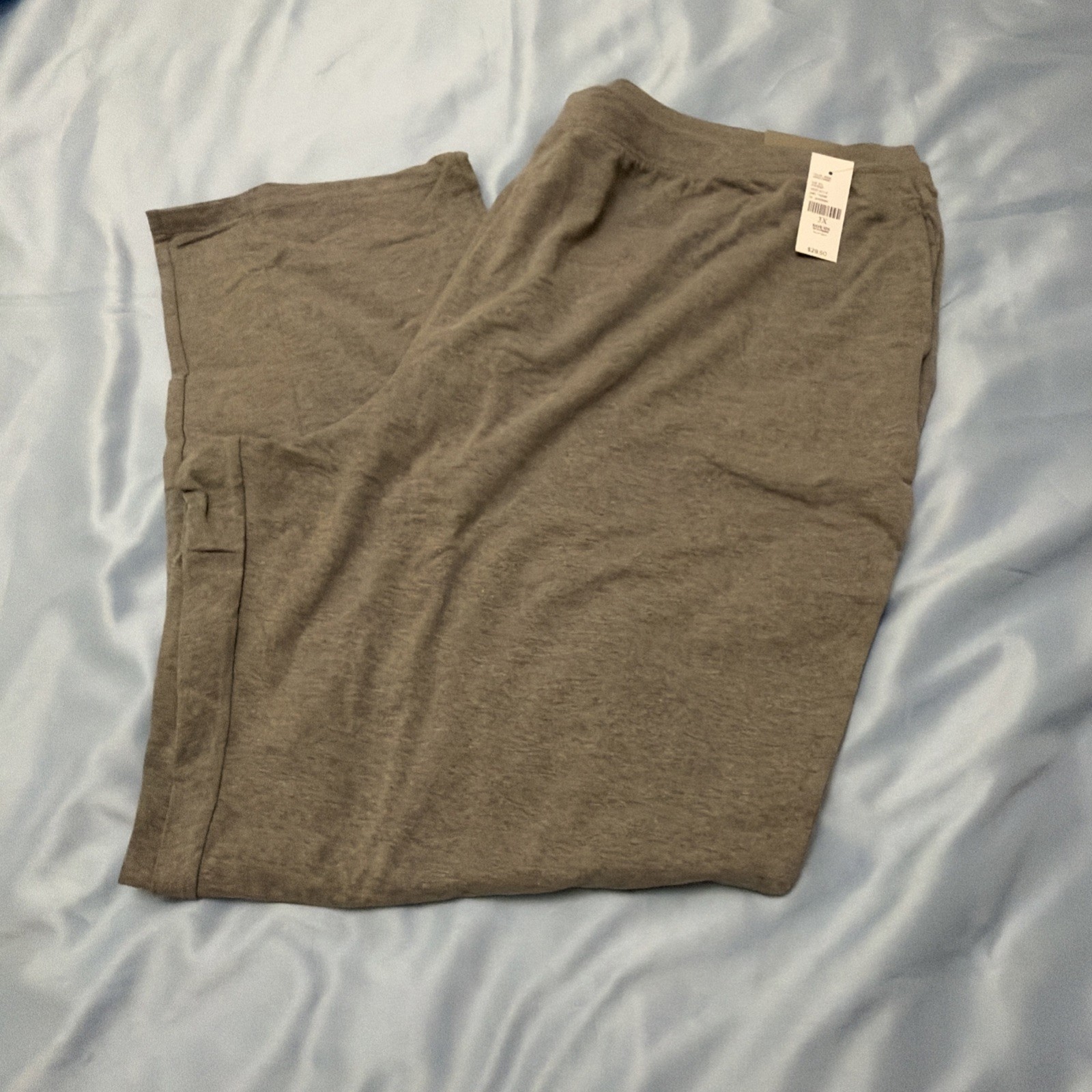 Catherines Suprema Women’s 3X 26/28W Gray Stretch Cotton Pants NWT Relaxed Fit Catherines Suprema Women’s 3X 26/28W Gray Stretch Cotton Pants NWT Relaxed Fit