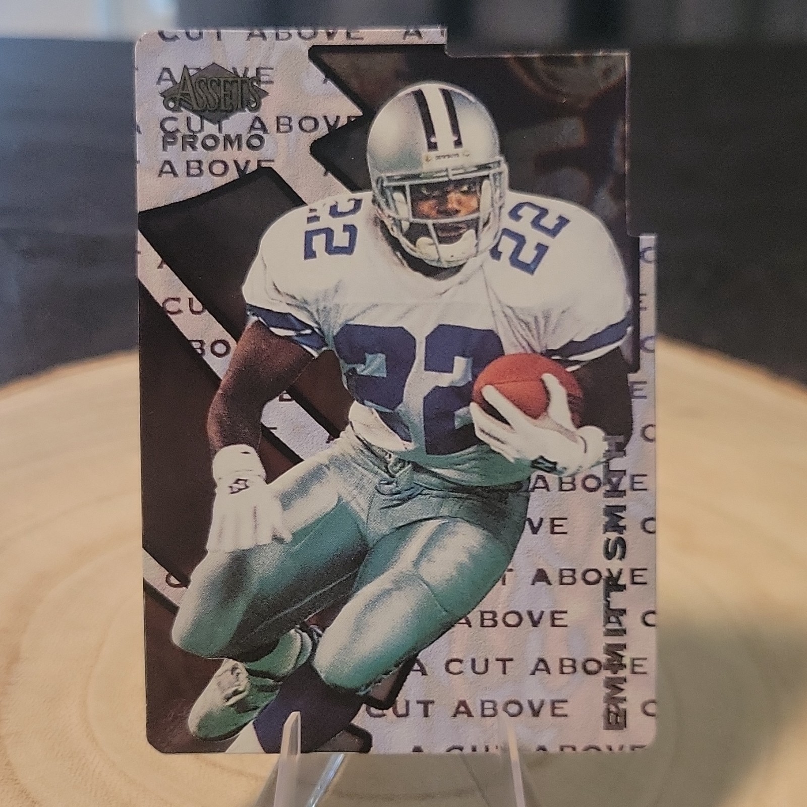 Classic 1996 Assets A Cut Above Promo Clear Insert Emmitt Smith #A96 Cowboys