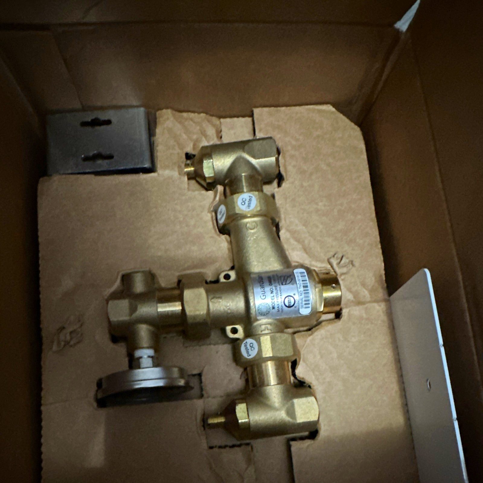 Guardian G6020 Brass Thermostatic Mixing Valve 1 in NPT 13 GPM 125 PSI Guardian G6020 Brass Thermostatic Mixing Valve 1 in NPT 13 GPM 125 PSI