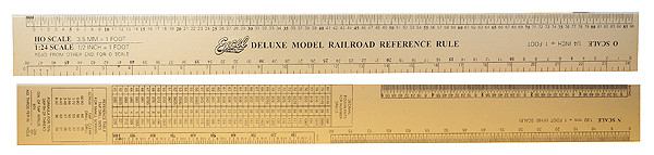Excel Tools Deluxe Model Railroad Reference Ruler 12-1/2in Gold Anodized A 55778