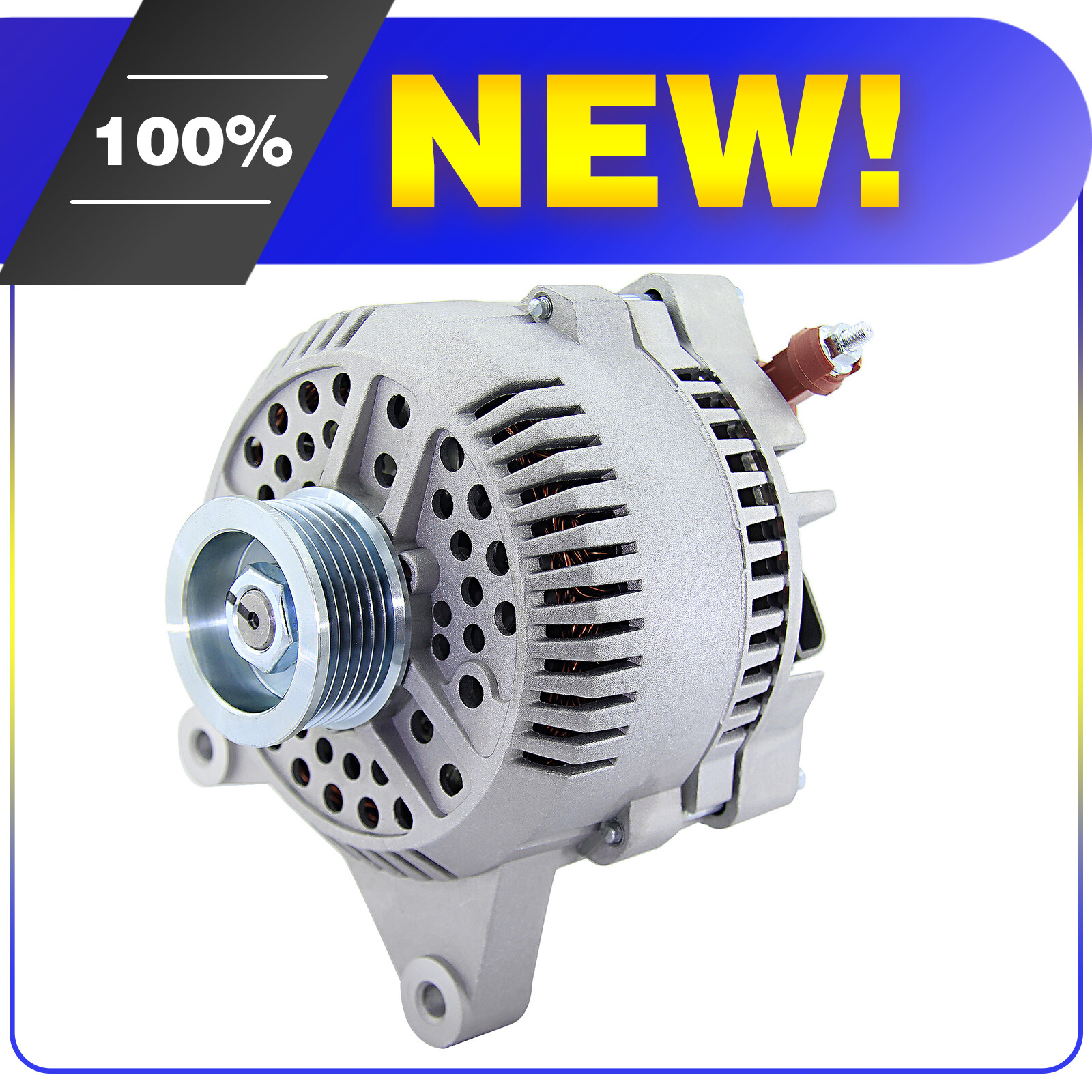New Alternator For Ford 5.4 V8 Modular F-250 E-150 Super Duty Club Wagon 7776N