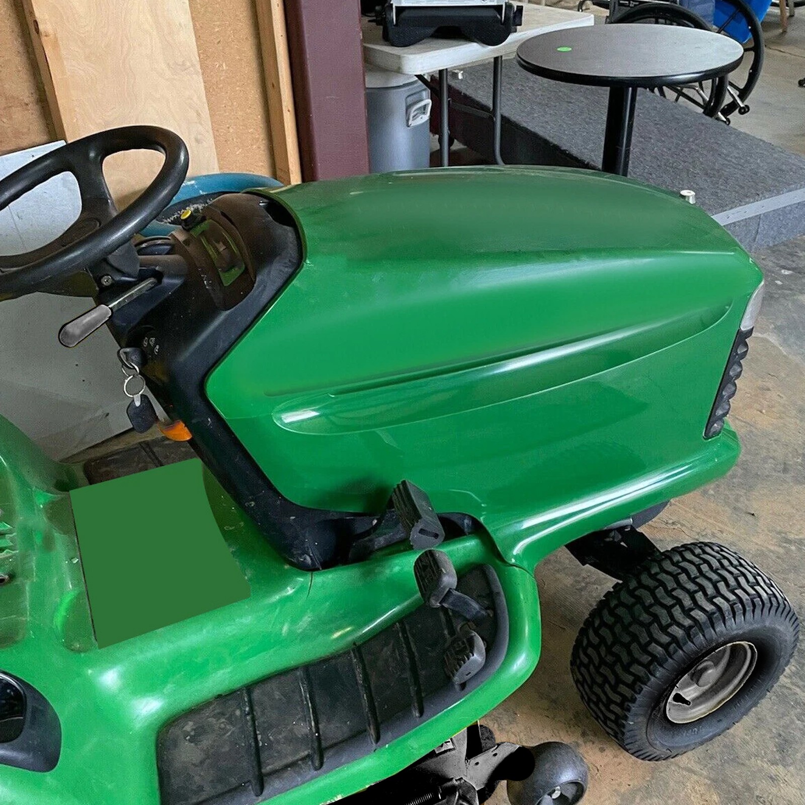 Fit John Deere LT133 LT155 LT166 Upper + Lower Hood With Bush Kit For AM131759