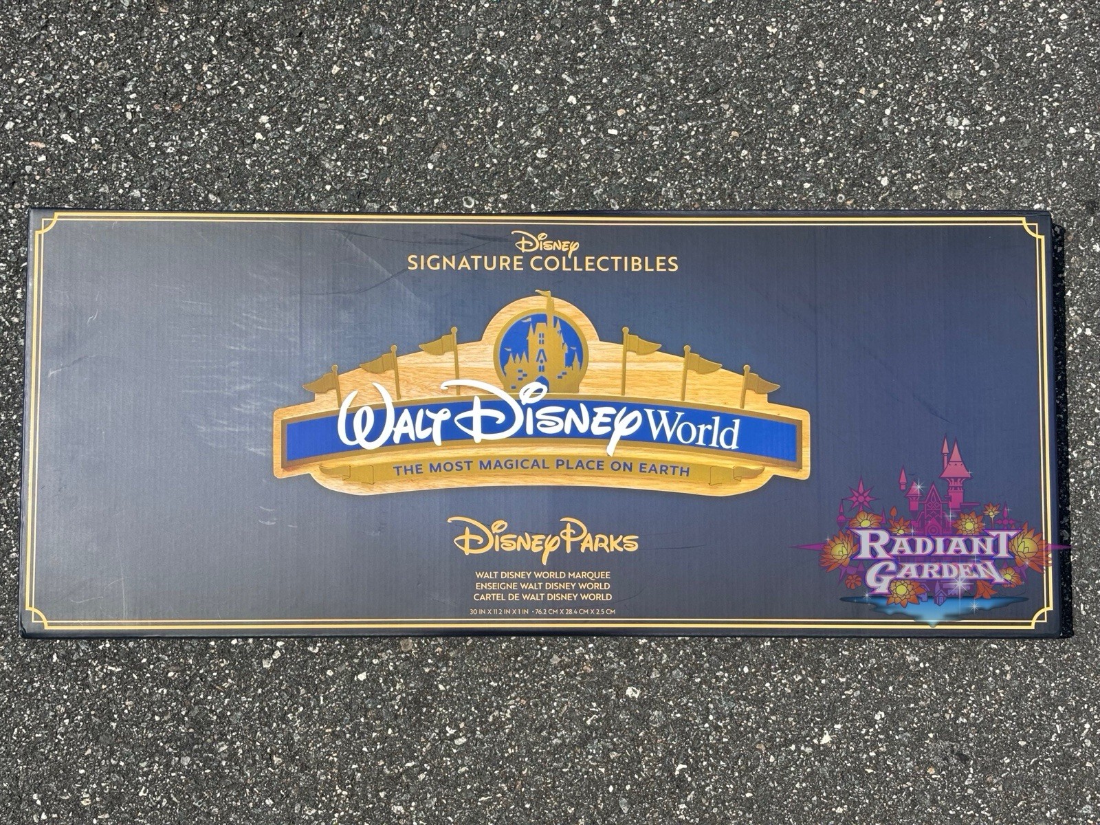2026 Disney Parks Signature Collectible Wood Walt Disney World Marquee Sign NEW