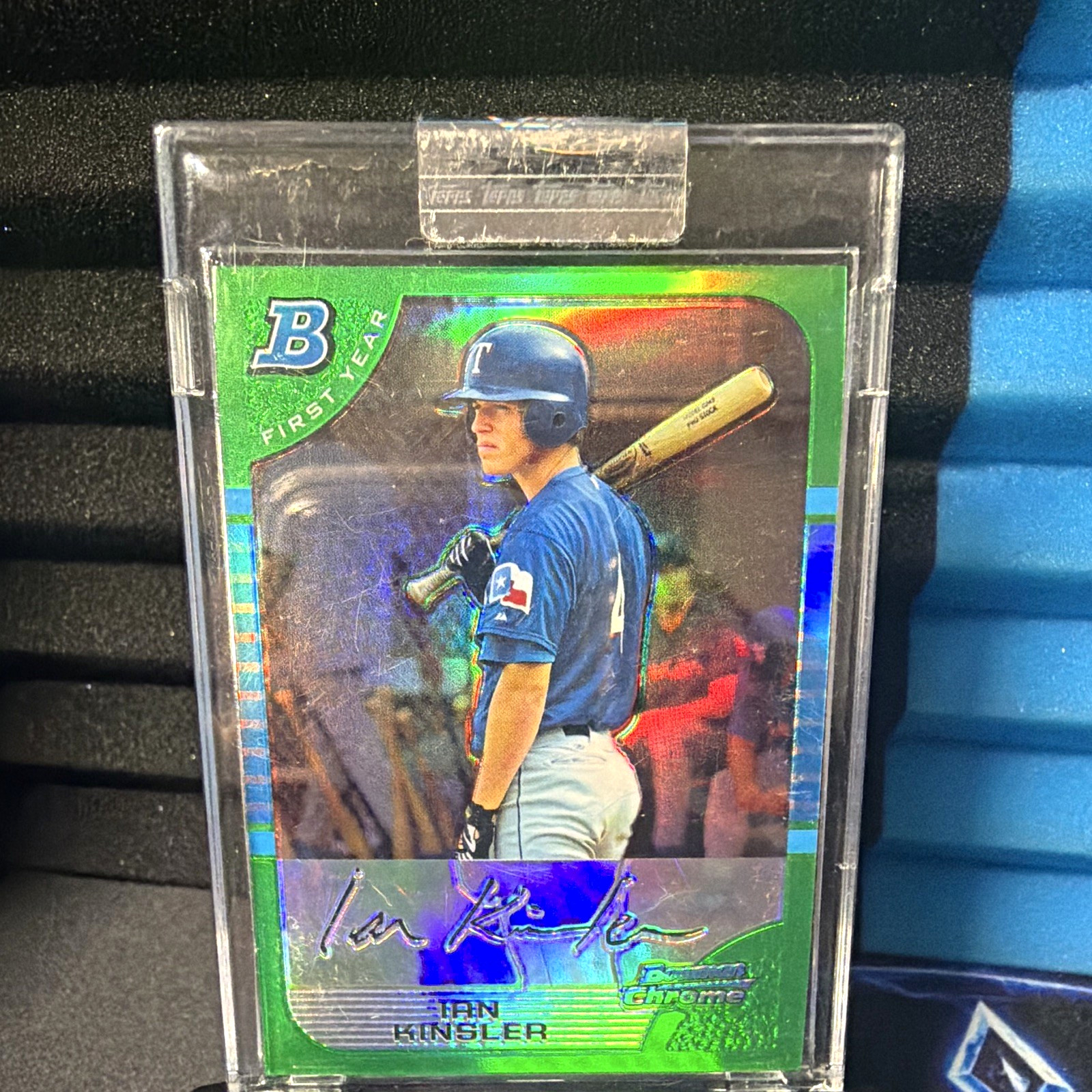 Topps 2005 Bowman Chrome First Year Ian Kinsler #171 Green Refractor RC /225 Topps 2005 Bowman Chrome First Year Ian Kinsler #171 Green Refractor RC /225