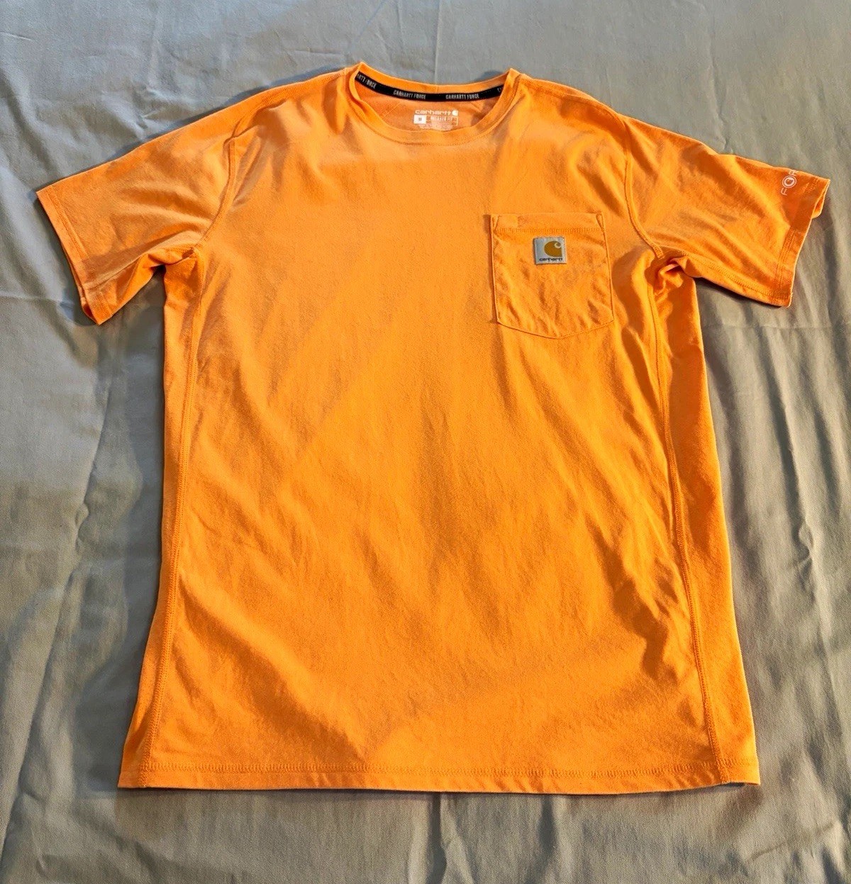 Carhartt Force Relaxed Fit Pocket T-Shirt Men’s Medium Orange 106652 Carhartt Force Relaxed Fit Pocket T-Shirt Men’s Medium Orange 106652