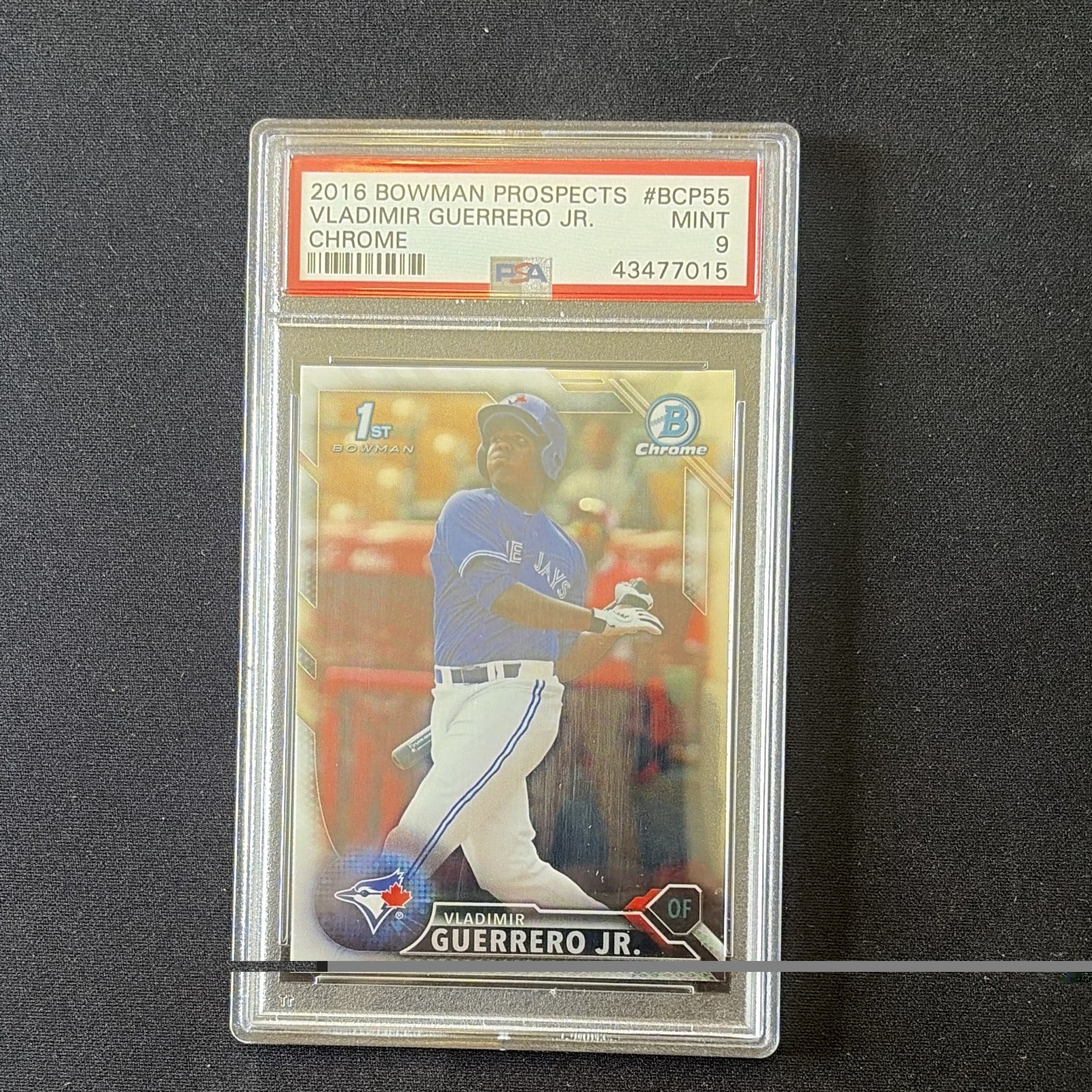 Bowman 2016 Prospects 1st Bowman Chrome Vladimir Guerrero Jr. #BCP55 PSA 9 Bowman 2016 Prospects 1st Bowman Chrome Vladimir Guerrero Jr. #BCP55 PSA 9