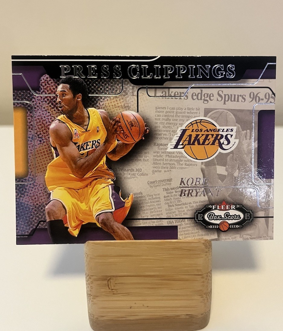 2002-03 Fleer Box Score Kobe Bryant Press clippingS~RARE ONLY COPY 4SALE~NM-M+ 2002-03 Fleer Box Score Kobe Bryant Press clippingS~RARE ONLY COPY 4SALE~NM-M+