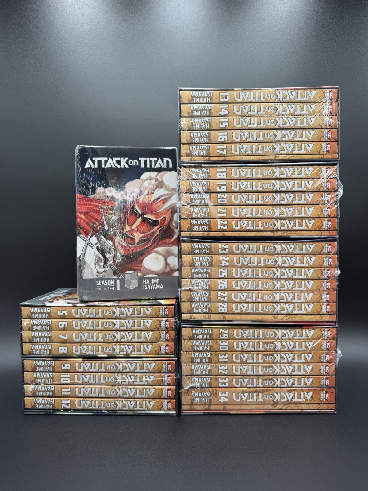 Attack on Titan Manga Box Set Volumes (Volumes 1-34 Sealed ) Attack on Titan Manga Box Set Volumes (Volumes 1-34 Sealed )