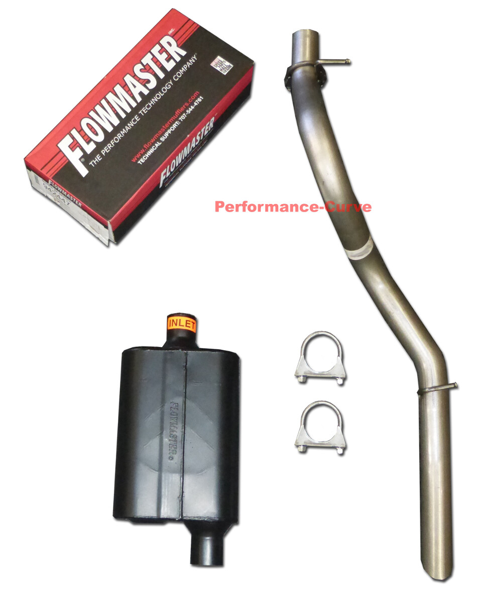 1997 - 2000 Jeep Wrangler Performance Exhaust w/ Flowmaster Super 44 Muffler 1997 - 2000 Jeep Wrangler Performance Exhaust w/ Flowmaster Super 44 Muffler