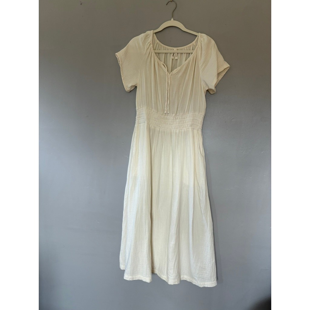 Pact M organic cotton flowy gauze midi dress granola sustainable boho ren fair Pact M organic cotton flowy gauze midi dress granola sustainable boho ren fair