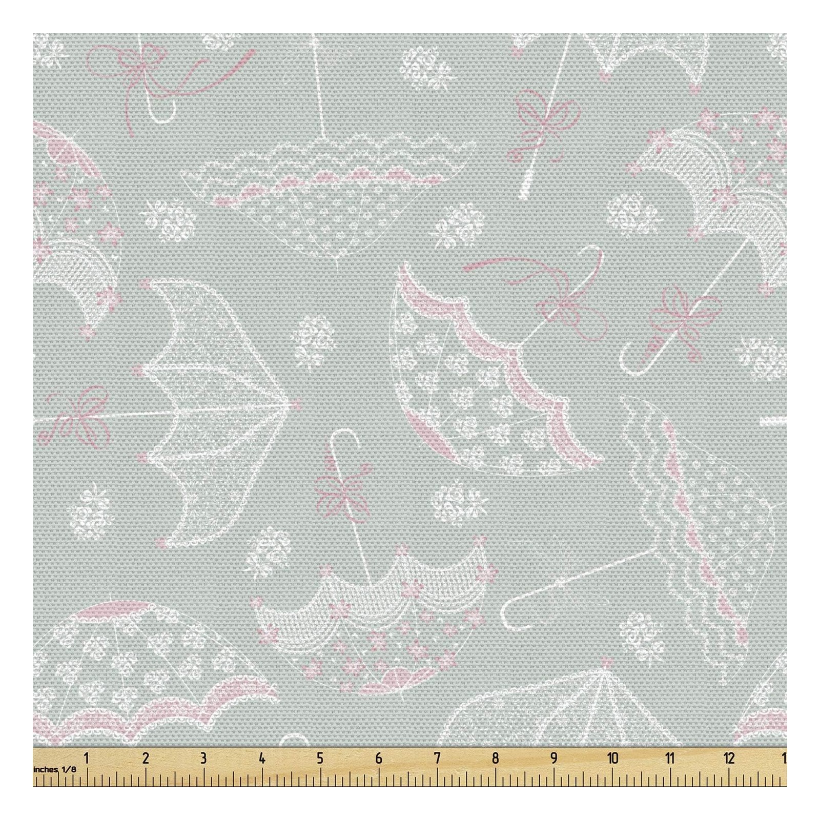 Ambesonne Umbrella Fabric by The Yard, Vintage Wedding Parasols Bridal Shower Ambesonne Umbrella Fabric by The Yard, Vintage Wedding Parasols Bridal Shower