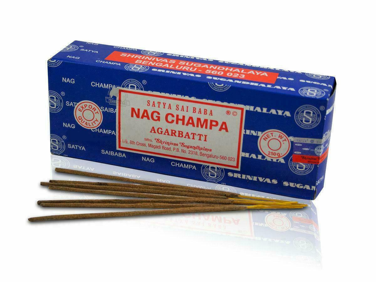 Lot of 2 Satya Sia Baba Nag Champa Incense Sticks 250 Gram Box Lot of 2 Satya Sia Baba Nag Champa Incense Sticks 250 Gram Box