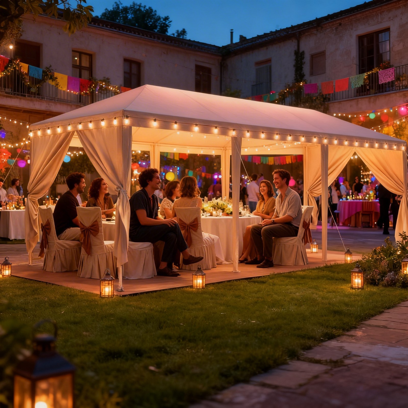 10x30 Party Tent Waterproof Outdoor Canopy Carpa Gazebo with Removable Sidewalls