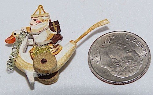DOLLHOUSE MINIATURE, KAREN MARKLAND, IGMA, EARLY WORK,1970\'s ?, FOLK ART, MINI.