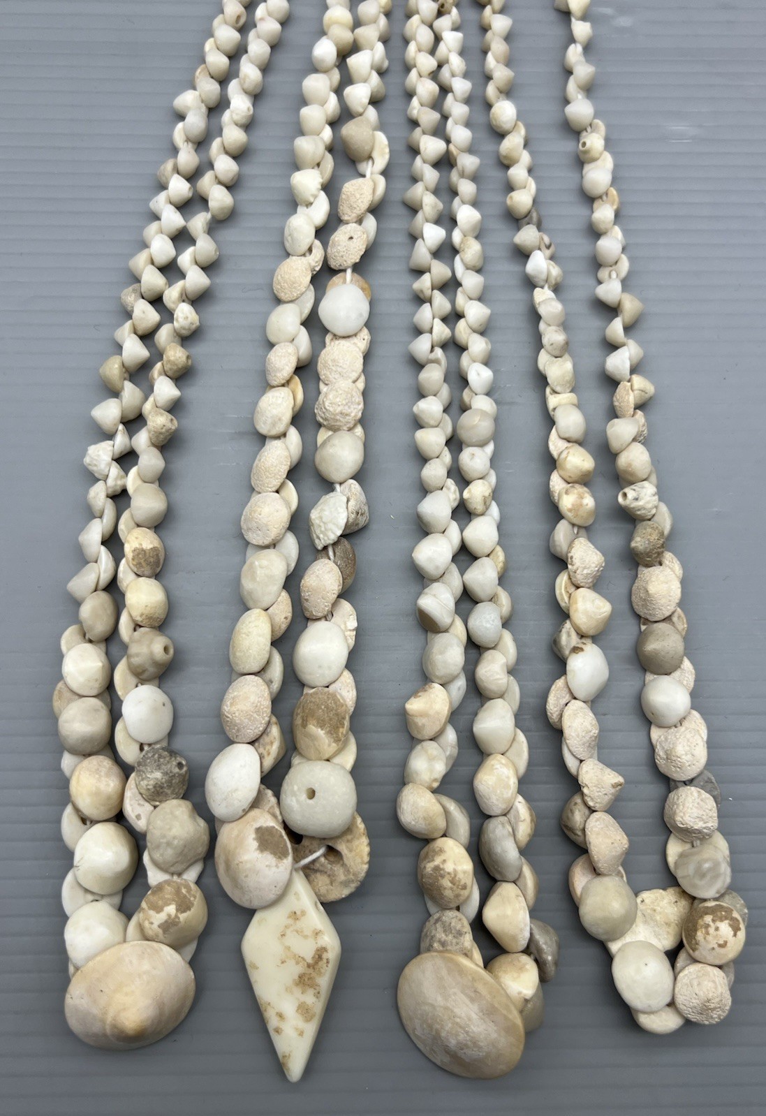 Ancient Indus Valley Stone Shell Beads Lot Ancient Button 4 String 1500 BC Ancient Indus Valley Stone Shell Beads Lot Ancient Button 4 String 1500 BC