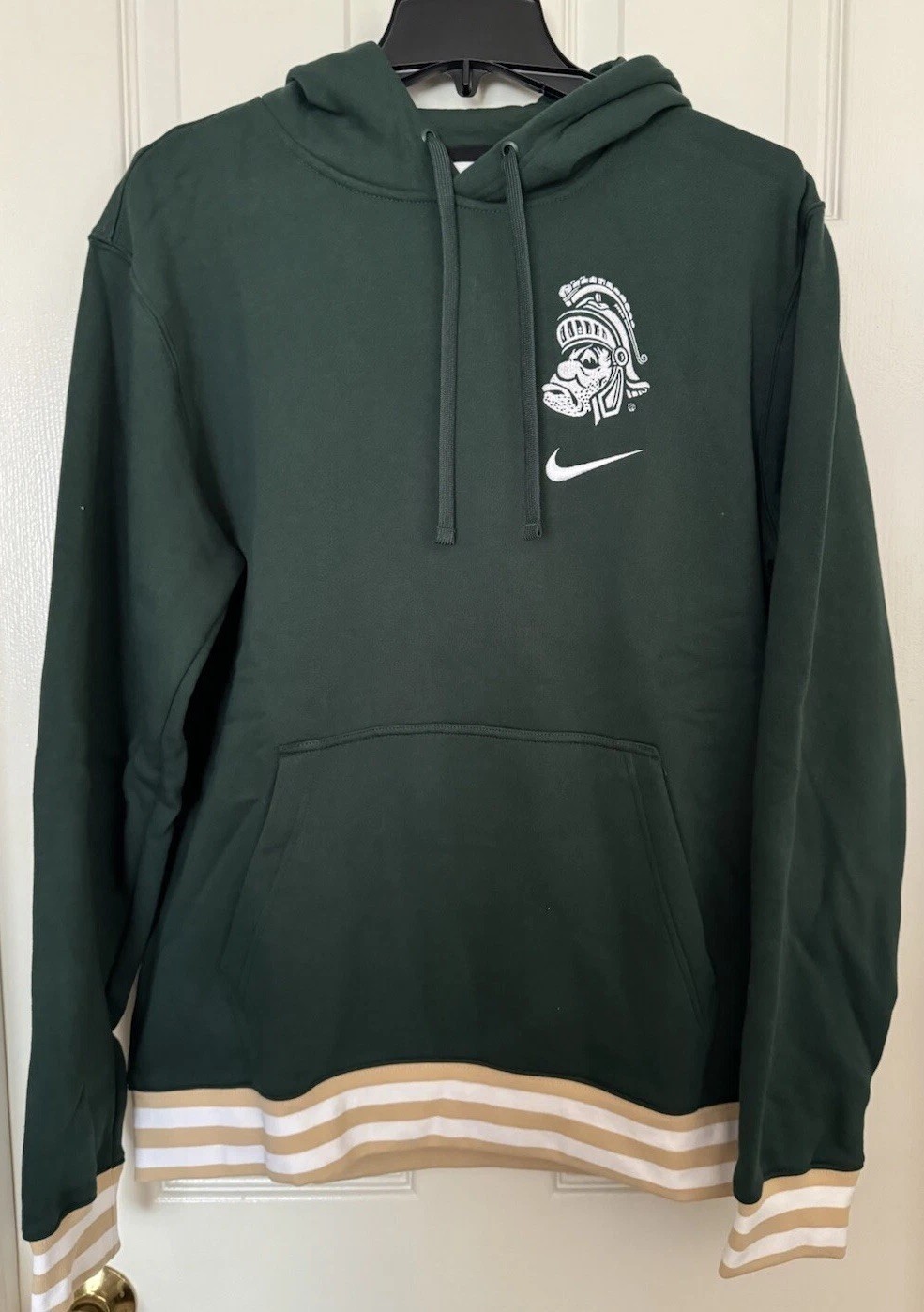 Nike Men's Large Michigan State Spartans Football College Retro Fleece Hoodie