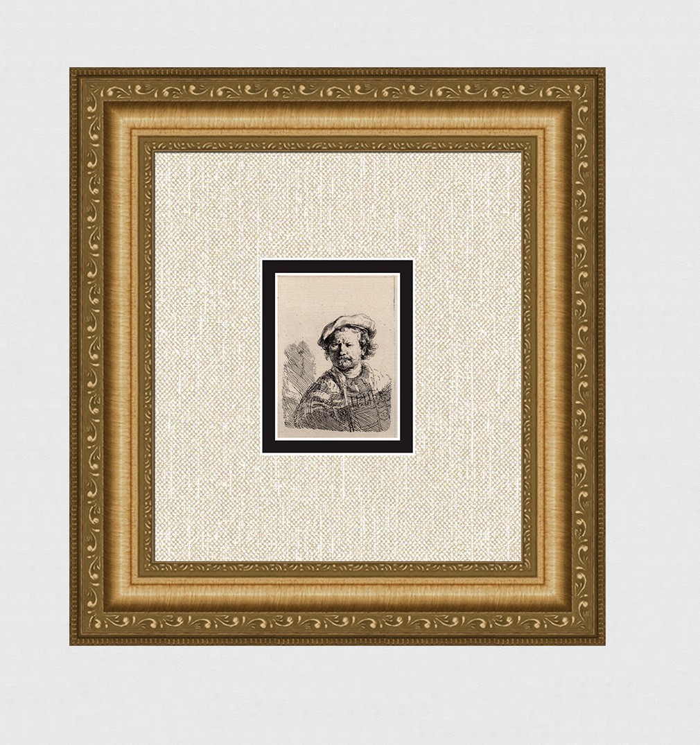 WOW 1800s REMBRANDT B26 Etching \