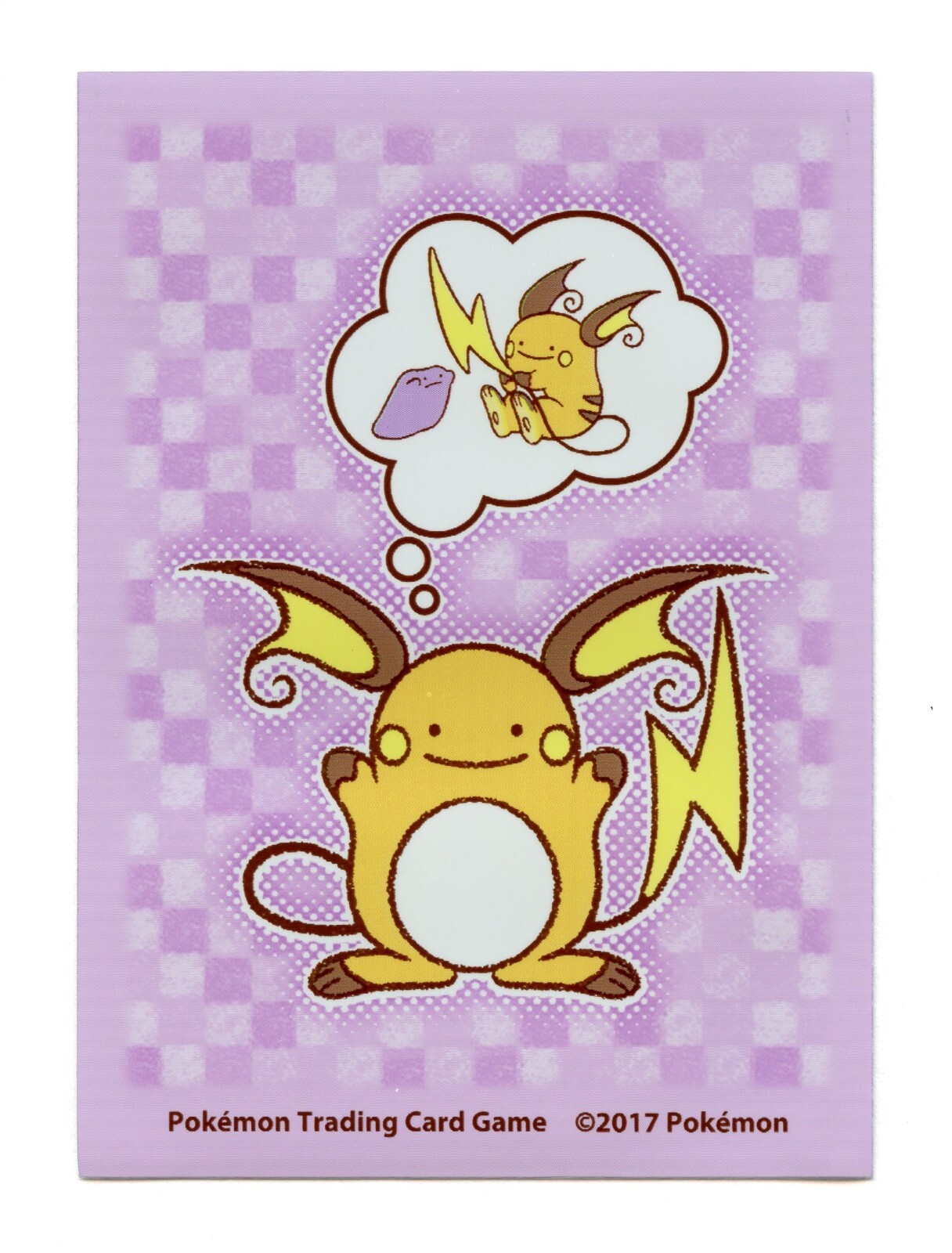 Rare 2017 Ditto as Raichu Individual Card Sleeve Pokemon Center Original