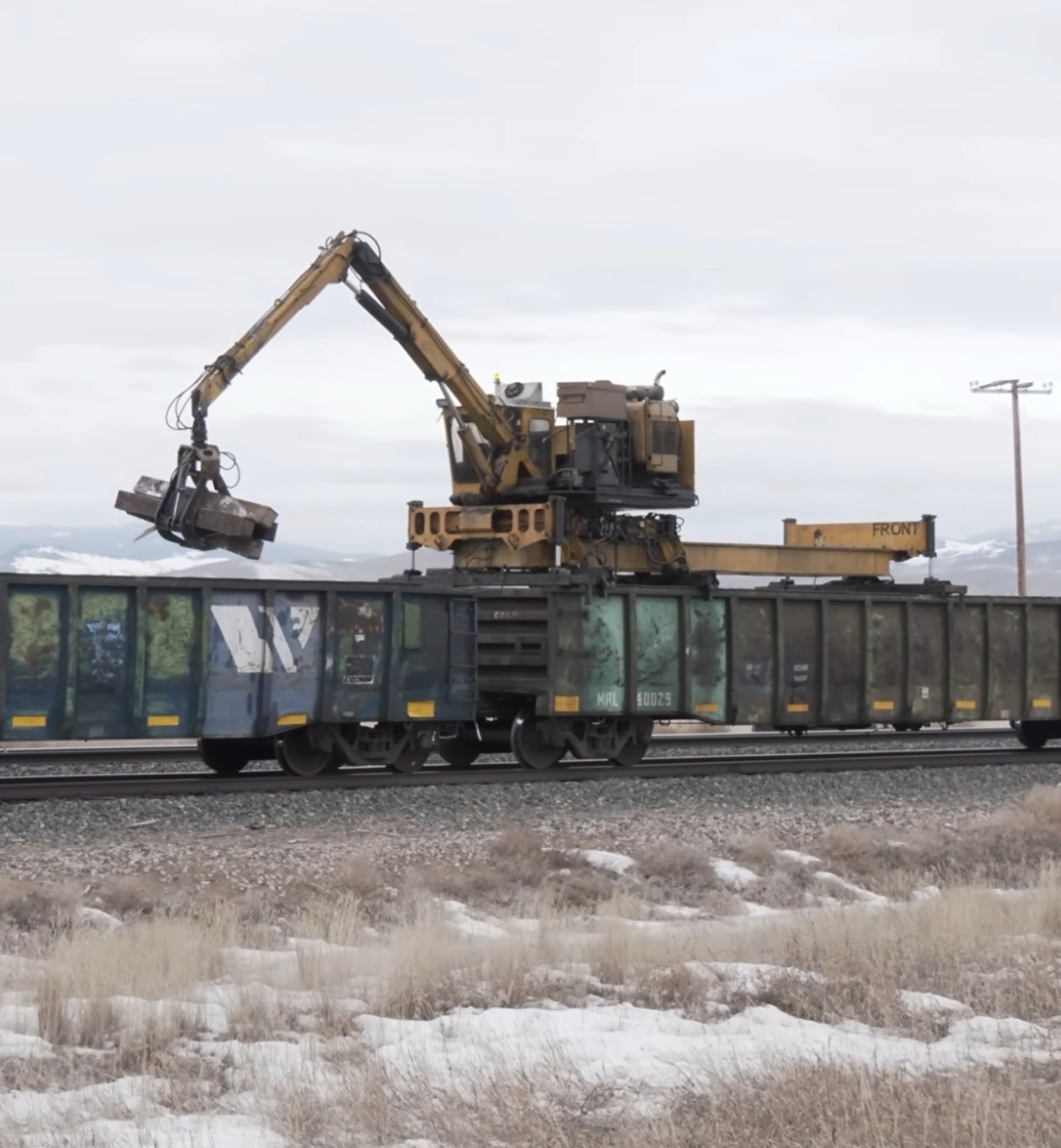 HO-Scale 1:87 “Jimbo” Tie Crane, Static 3D Printed Model