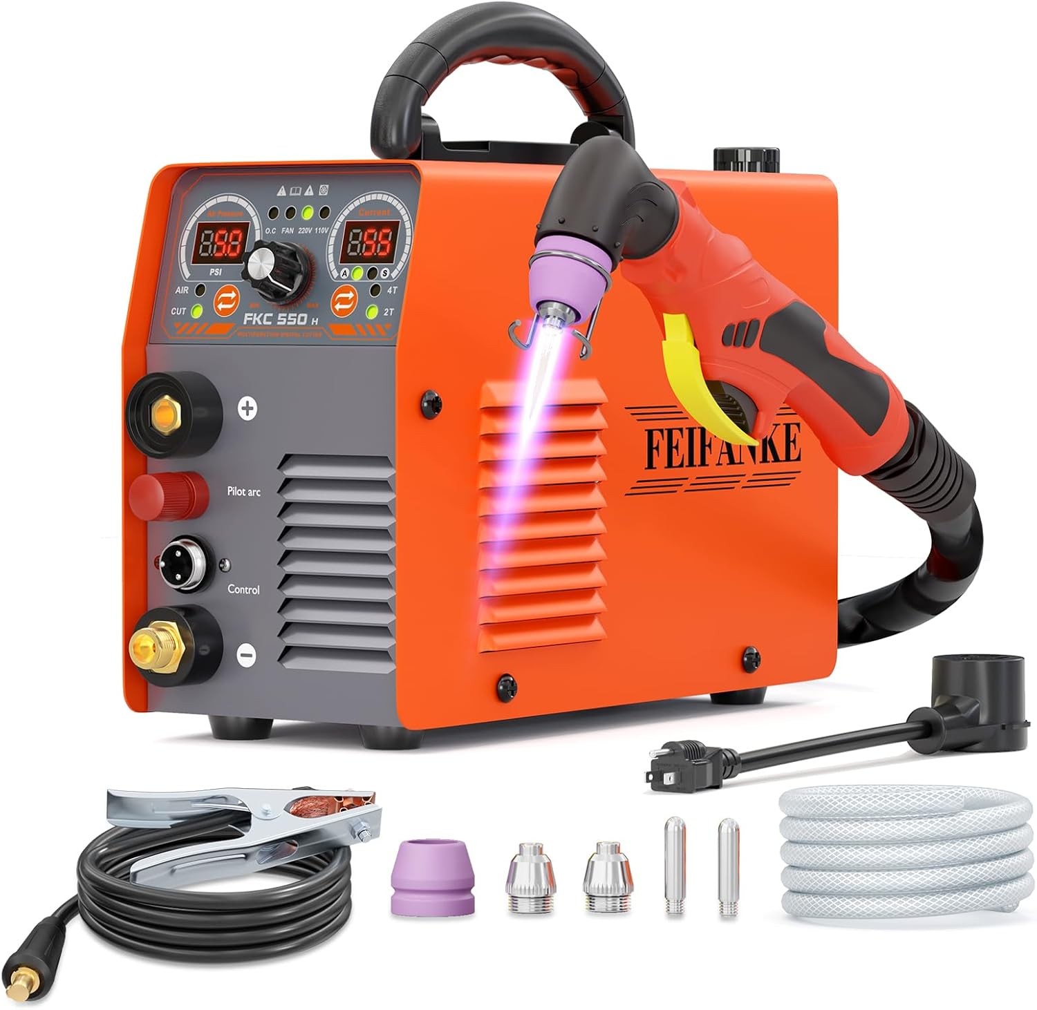 FEIFANKE 55A Plasma Cutter 110V/220V Non Touch Pilot ARC High-Frequency PT/2T/4T FEIFANKE 55A Plasma Cutter 110V/220V Non Touch Pilot ARC High-Frequency PT/2T/4T