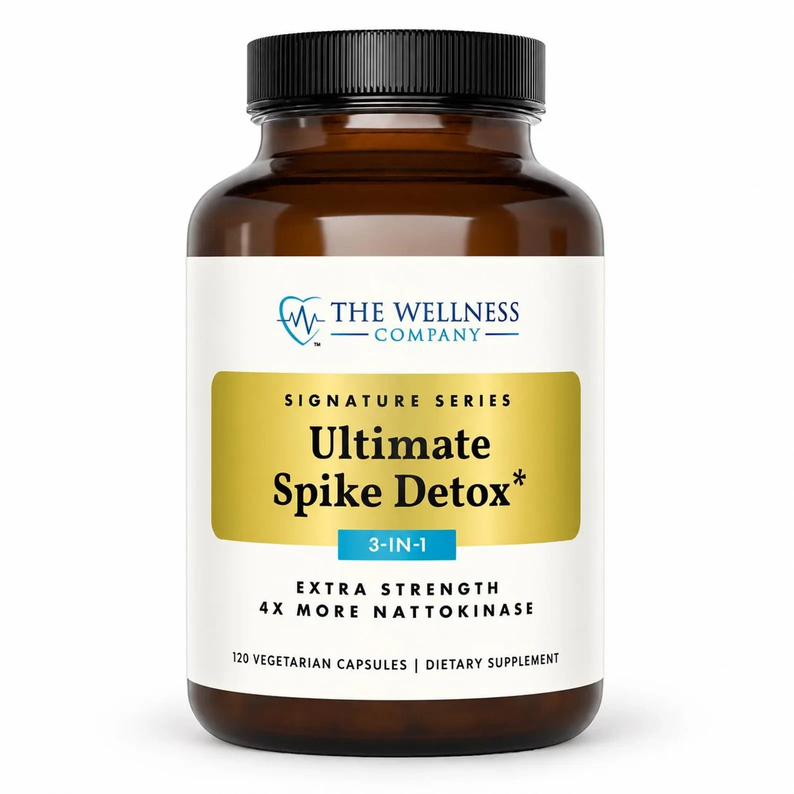 The Wellness Company Ultimate Spike Detox 3-in-1 Formula 120 Vegetarian Capsules