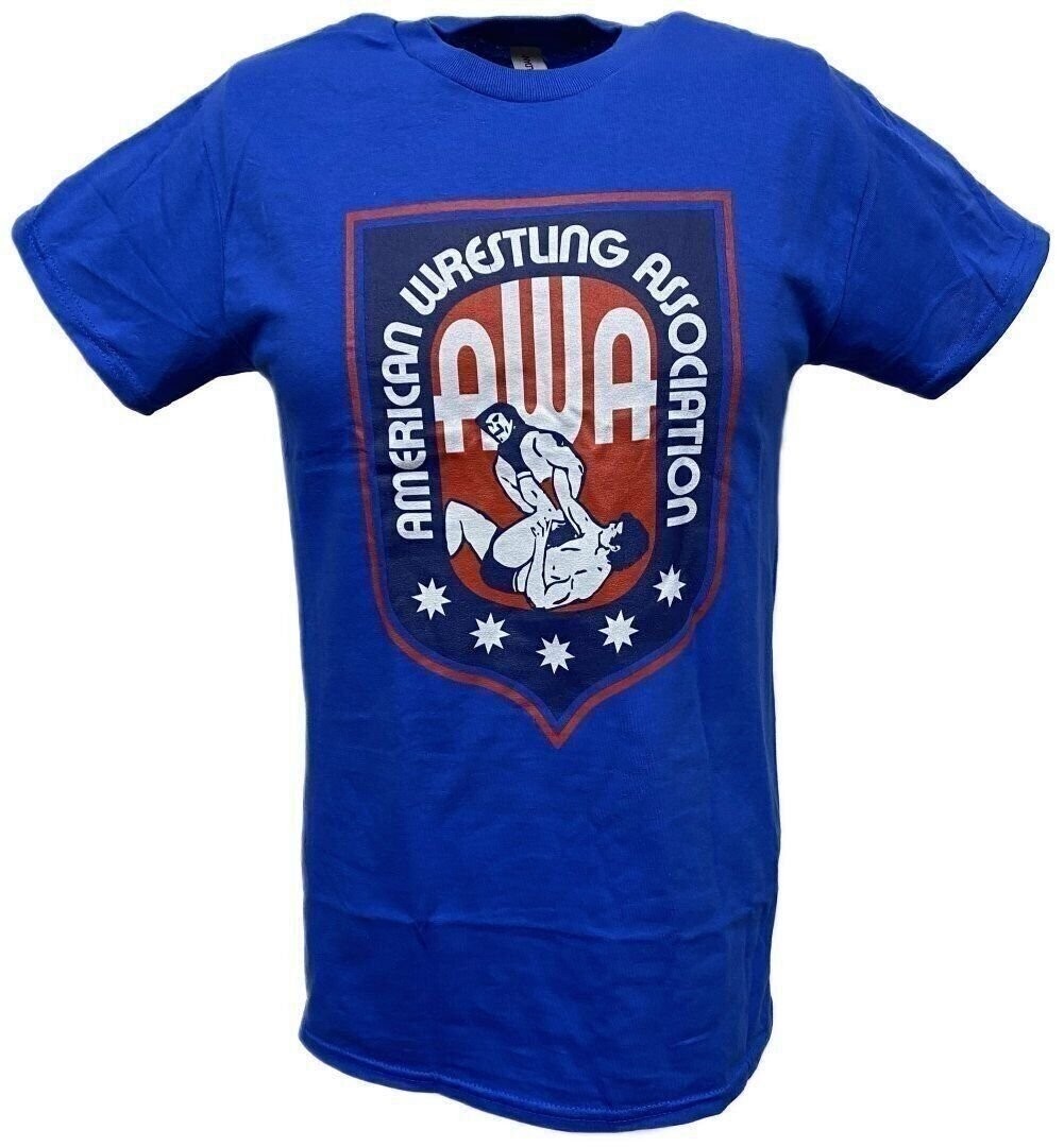 AWA Logo American Wrestling Alliance Blue T-shirt AWA Logo American Wrestling Alliance Blue T-shirt