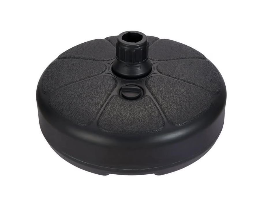 Mainstays 26lb Outdoor Fillable Round Resin Opp Umbrella Base Black Mainstays 26lb Outdoor Fillable Round Resin Opp Umbrella Base Black