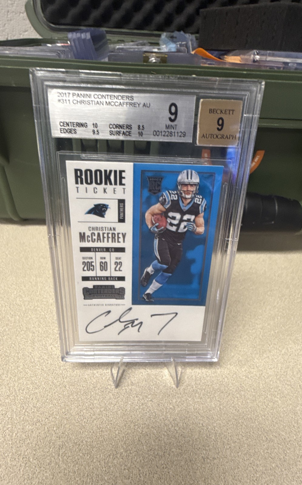 2017 Panini Contenders - Rookie Ticket RPS Christian McCaffrey #311 (AU, RC) 2017 Panini Contenders - Rookie Ticket RPS Christian McCaffrey #311 (AU, RC)