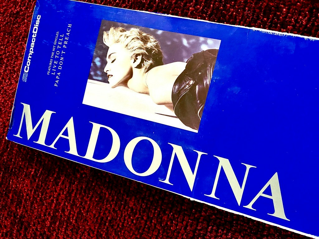 MADONNA TRUE BLUE CD PAPA LONGBOX PROMO LA ISLA BONITA LP FIRST EDITION 1986 