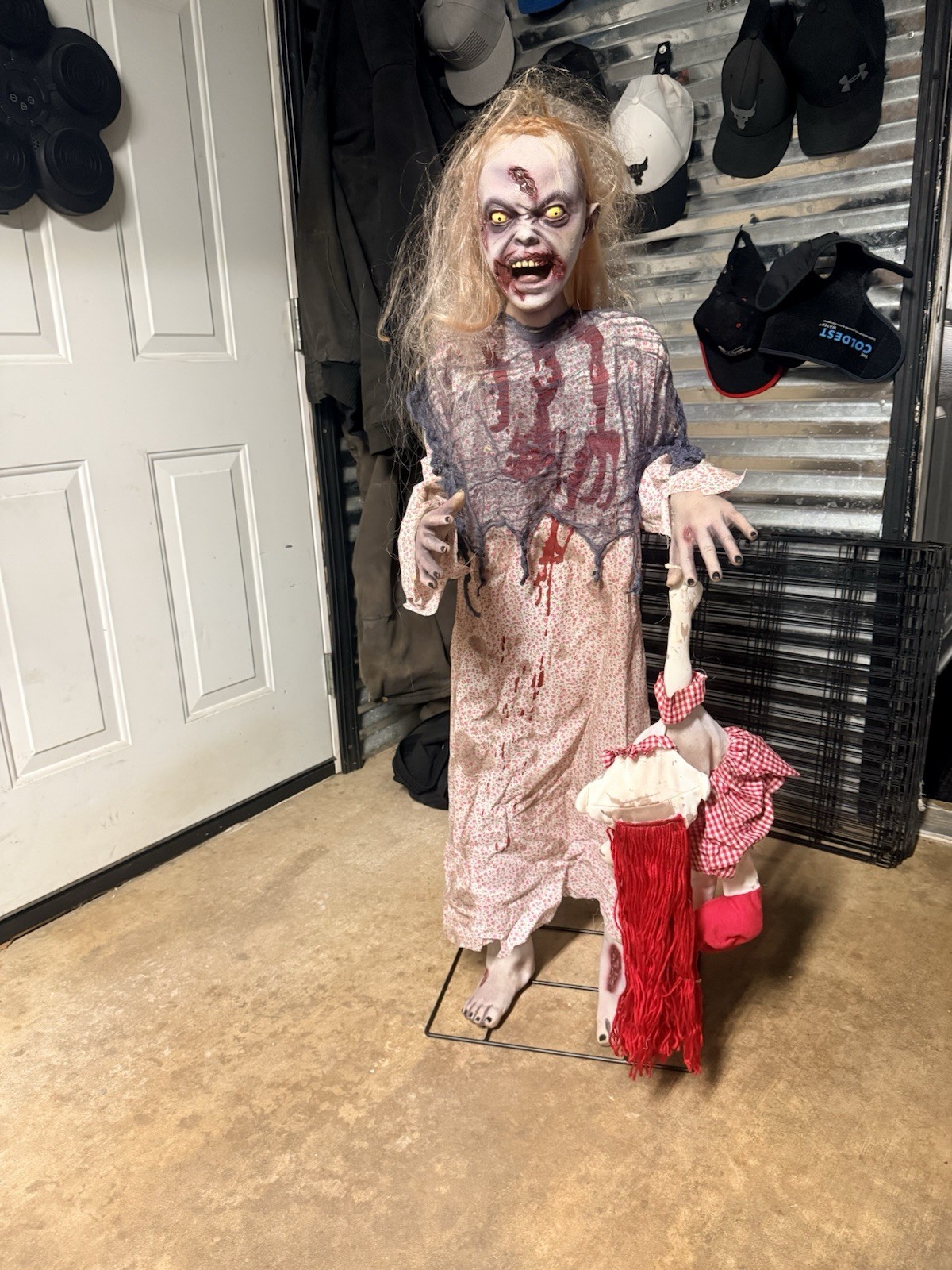 Zombie Little Girl Scary Halloween Prop Decoration 48 Inches 4 Ft. Spirit Static Zombie Little Girl Scary Halloween Prop Decoration 48 Inches 4 Ft. Spirit Static