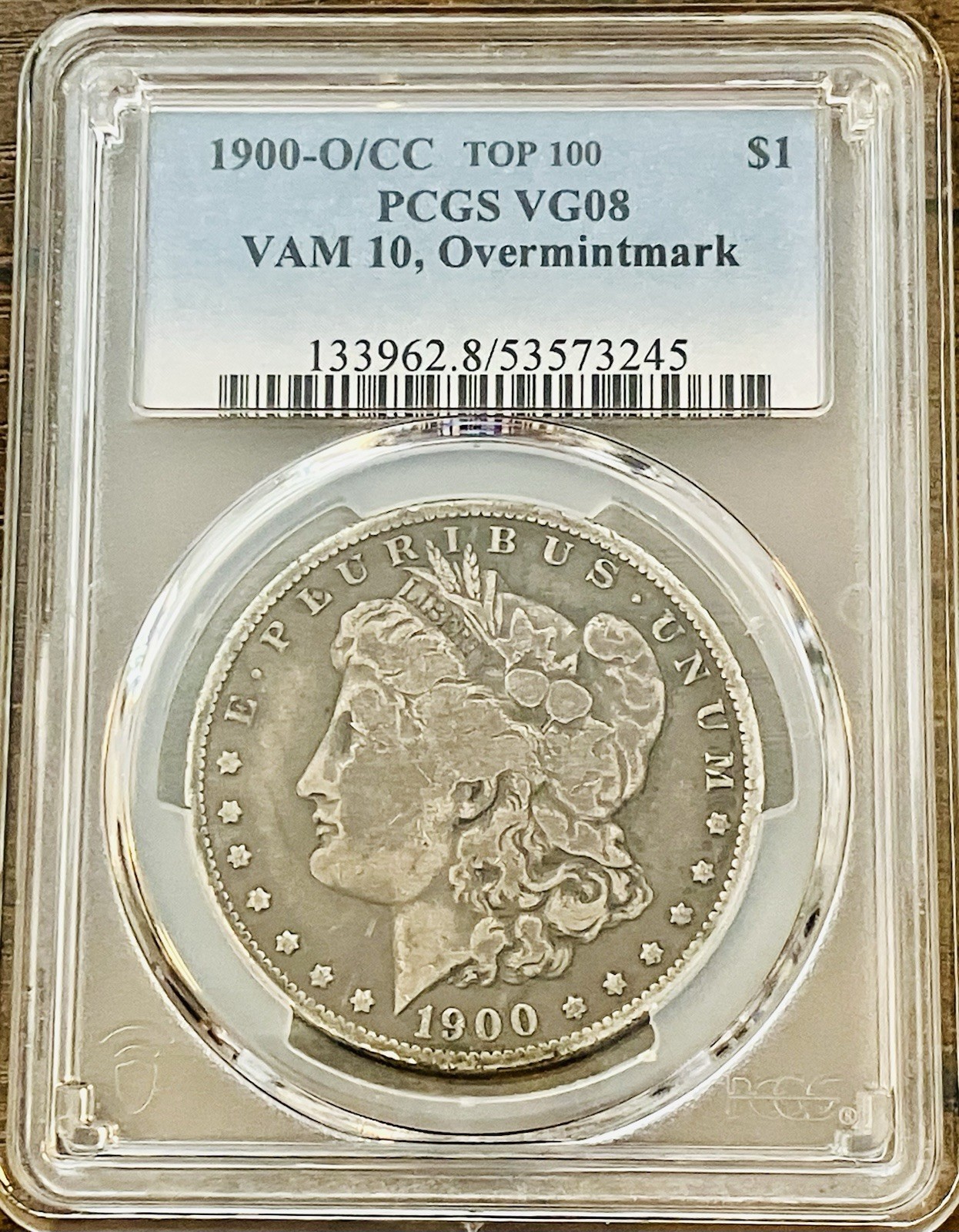 1900-O O/CC PCGS VG08 VAM 10 Morgan Silver Dollar $1 Rare Variety NICE COIN