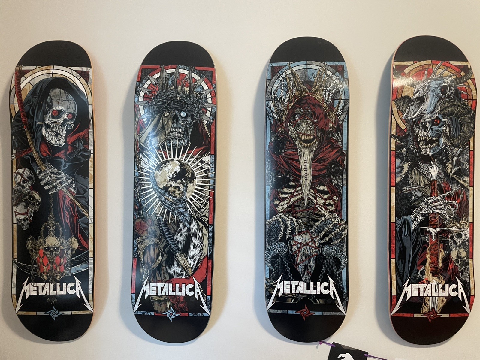 Metallica x Lovenskate Four Horsemen Skateboards