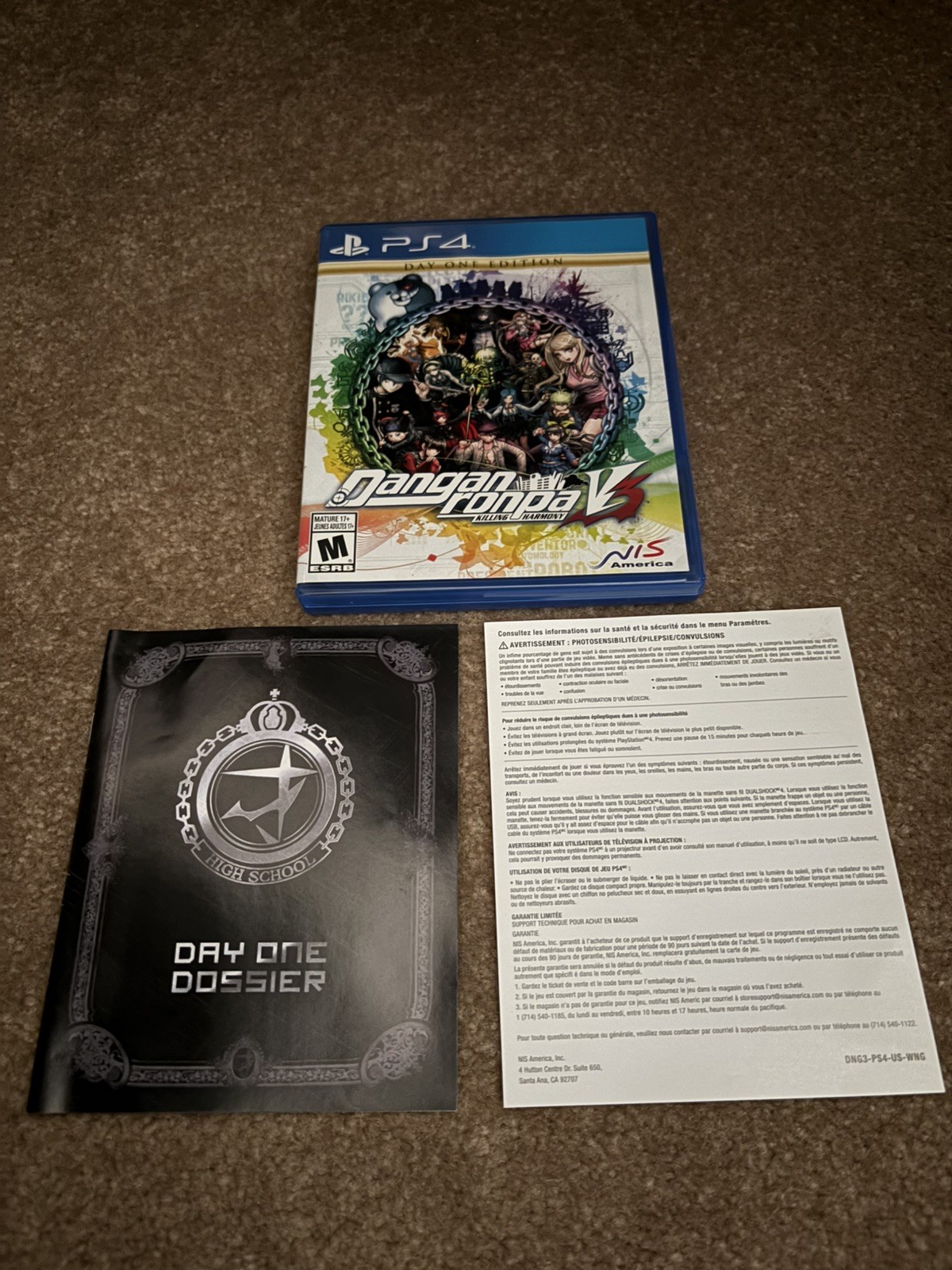 Danganronpa V3: Killing Harmony PlayStation 4 PS4 Complete Danganronpa V3: Killing Harmony PlayStation 4 PS4 Complete